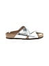 Sam Edelman 100% Leather Metallic Silver Sandals Size 9 - photo 1