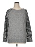 Le Lis Chevron-herringbone Gray Pullover Sweater Size XL - photo 1