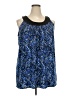 Double Take Blue Sleeveless Blouse Size 3X - photo 1