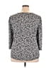 Adrianna Papell Gray Long Sleeve Blouse Size 1X - photo 2