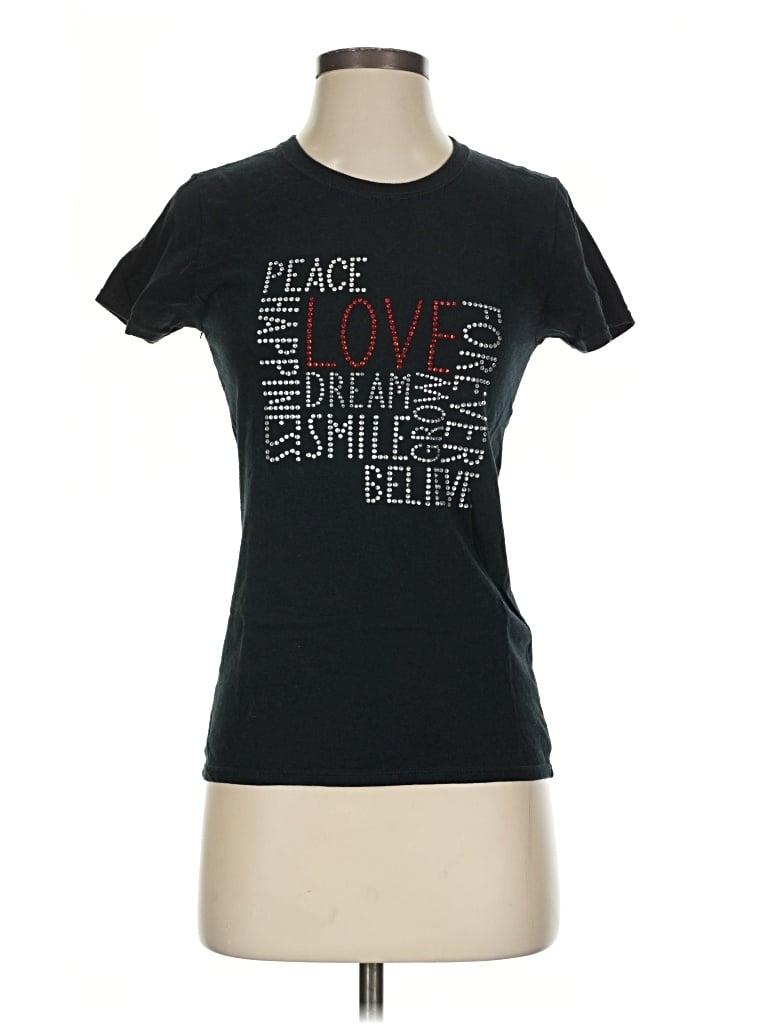 Pre-owned Poof Short Sleeve T-shirt In Black