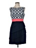 Connected Apparel Argyle Blue Cocktail Dress Size 8 (petite) - photo 1