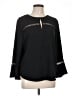 Ann Taylor 100% Polyester Black Long Sleeve Blouse Size L - photo 1