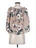 Veronica M. 100% Polyester Tan 3/4 Sleeve Blouse Size S - photo 2
