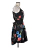 B. Smart 100% Polyester Floral Black Cocktail Dress Size 9 - photo 4