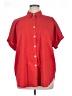 Foxcroft Red Short Sleeve Button-Down Shirt Size XL - photo 1