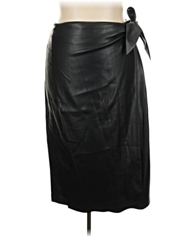 MNG Faux Leather Skirt (view 1)