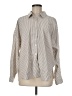 Splendid Stripes Ivory Long Sleeve Button-Down Shirt Size M - photo 1