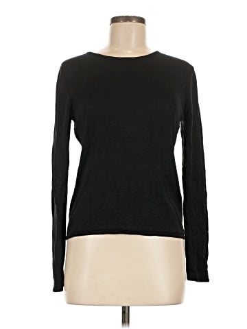 Neiman Marcus Long Sleeve Silk Top (view 1)