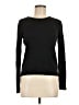 Neiman Marcus 100% Silk Black Long Sleeve Silk Top Size M - photo 1