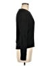 Neiman Marcus 100% Silk Black Long Sleeve Silk Top Size M - photo 4
