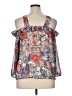 Cato 100% Polyester Blue 3/4 Sleeve Blouse Size XL - photo 2