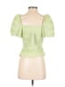 Jonathan Simkhai 100% Polyester Green Short Sleeve Top Size 0 - photo 2
