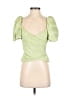 Jonathan Simkhai 100% Polyester Green Short Sleeve Top Size 0 - photo 1