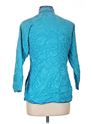 Shanghai Tang 3/4 Sleeve Silk Top (view 2)