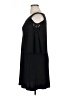 Roz & Ali Solid Black Casual Dress Size L - photo 5