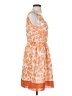 Elle 100% Polyester Print Orange Casual Dress Size S - photo 4