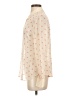 Hinge Polka Dots Ivory Long Sleeve Blouse Size S - photo 5