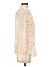 Hinge Polka Dots Ivory Long Sleeve Blouse Size S - photo 4