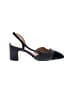 Ann Taylor Color Block Black Heels Size 9 - photo 1
