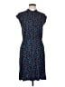 Boden Animal Print Blue Cocktail Dress Size 10L - photo 1