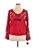 INC International Concepts Red Pullover Sweater Size 1X - photo 1