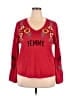 INC International Concepts Red Pullover Sweater Size 1X - photo 1
