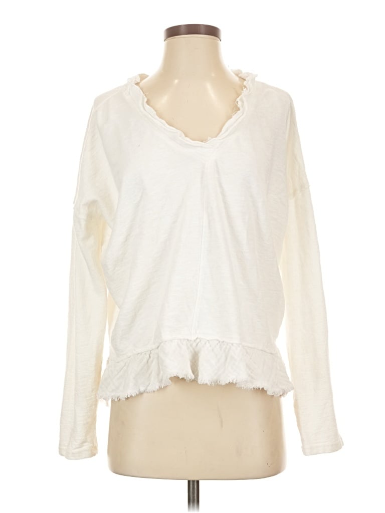 Pre-owned Pilcro Cardigan Sweater In Ivory