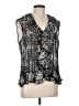 PIANO 100% Polyester Black Sleeveless Blouse Size L - photo 1