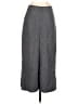 Garnet Hill Chevron-herringbone Gray Wool Skirt Size 10 - photo 2