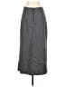 Garnet Hill Chevron-herringbone Gray Wool Skirt Size 10 - photo 1