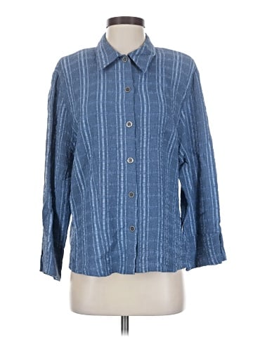 Wild Rose Long Sleeve Button-Down Shirt (view 1)