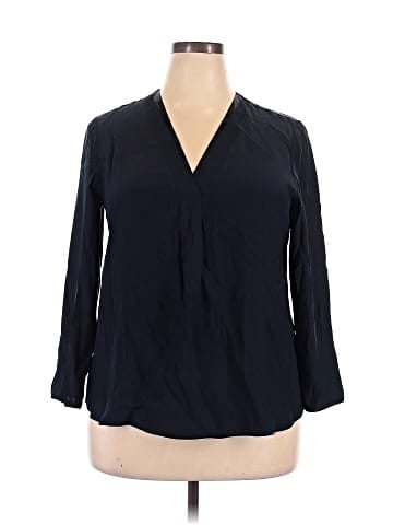 Lafayette 148 New York 3/4 Sleeve Silk Top (view 1)