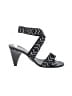 Donald J Pliner 100% Leather Stripes Black Sandals Size 10 - photo 1