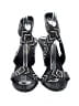 Donald J Pliner 100% Leather Stripes Black Sandals Size 10 - photo 2