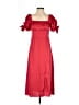 Francesca's 100% Polyester Red Cocktail Dress Size S - photo 1