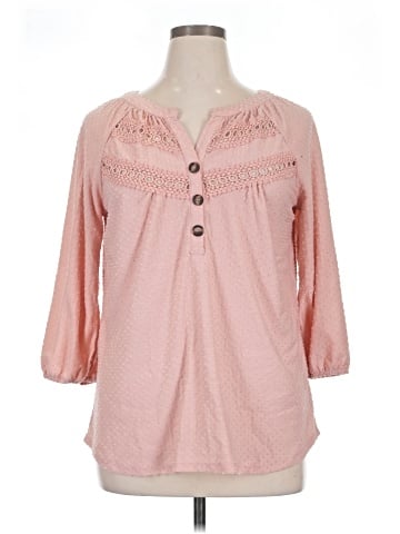Notations 3/4 Sleeve Blouse (view 1)