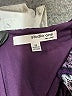 Studio One 100% Polyester Chevron-herringbone Purple Casual Dress Size 12 - photo 7