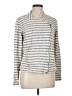 Caslon 100% Cotton Silver Cardigan Size L - photo 1
