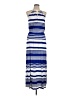 Milly Stripes Blue Casual Dress Size L - photo 1