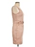 Haute Monde Solid Tan Casual Dress Size L - photo 4