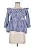 Aiden Blue 3/4 Sleeve Blouse Size M - photo 1