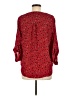 Maurices 100% Polyester Red 3/4 Sleeve Blouse Size M - photo 2
