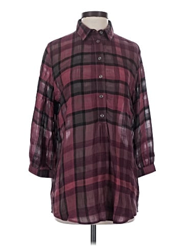Burberry Brit 3/4 Sleeve Button-Down Shirt (view 1)