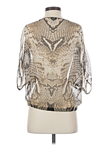 Cache 3/4 Sleeve Silk Top (view 2)