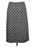 Halogen Polka Dots Gray Formal Skirt Size 8 Petite - photo 1