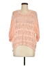 Shrinking Violet Orange 3/4 Sleeve Top Size M - photo 1
