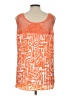 R.Q.T 100% Polyester Orange Sleeveless Blouse Size L - photo 2