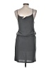 Lanston Solid Gray Casual Dress Size M - photo 2