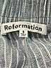 Reformation 100% Linen Stripes Green Shorts Size S - photo 3